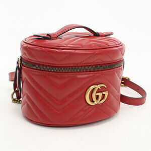 GUCCI backpack GG Marmont red